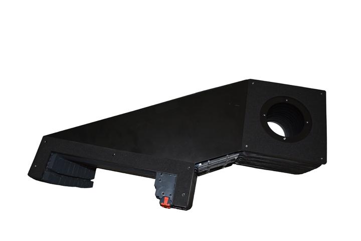 X AXIS COMBO BELLOWS LMAX=3750 with ALUMINIUM SECTORS